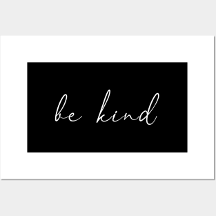 Be Kind Cute Optimistic Saying Posters and Art